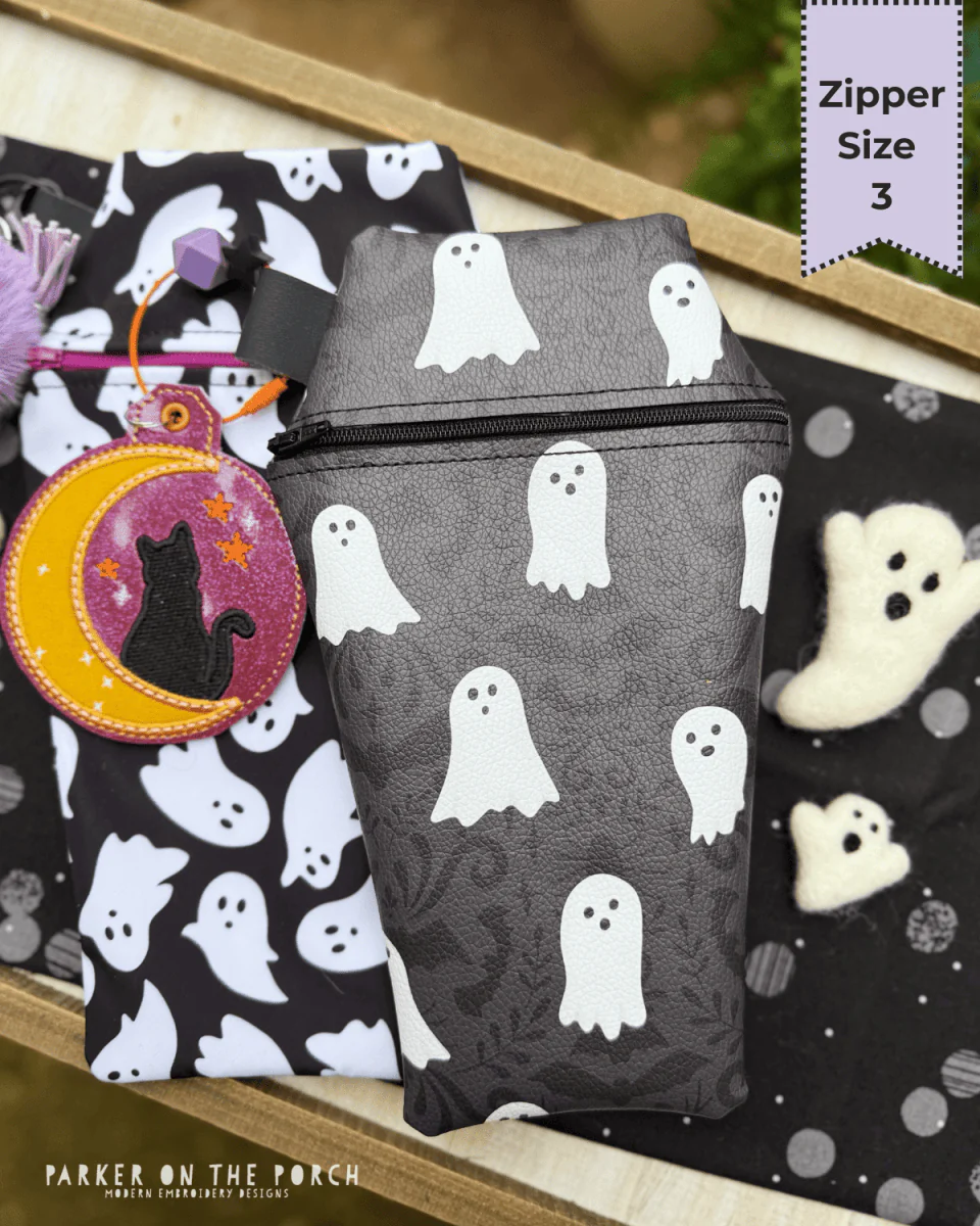 Clean Stitch Coffin Zipper Bag – Zipper Size 3- Digital Download