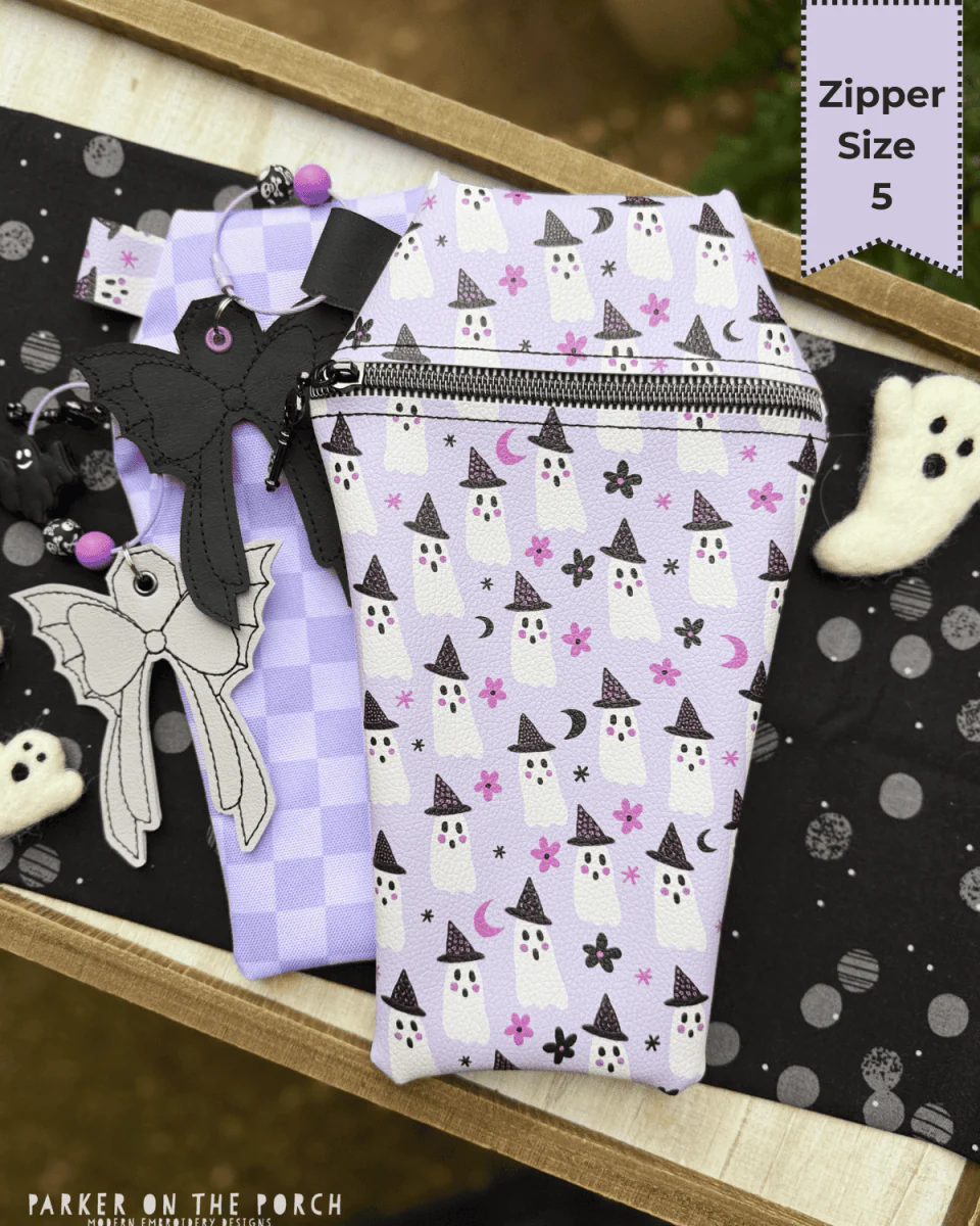 Clean Stitch Coffin Zipper Bag – Zipper Size 5- Digital Download