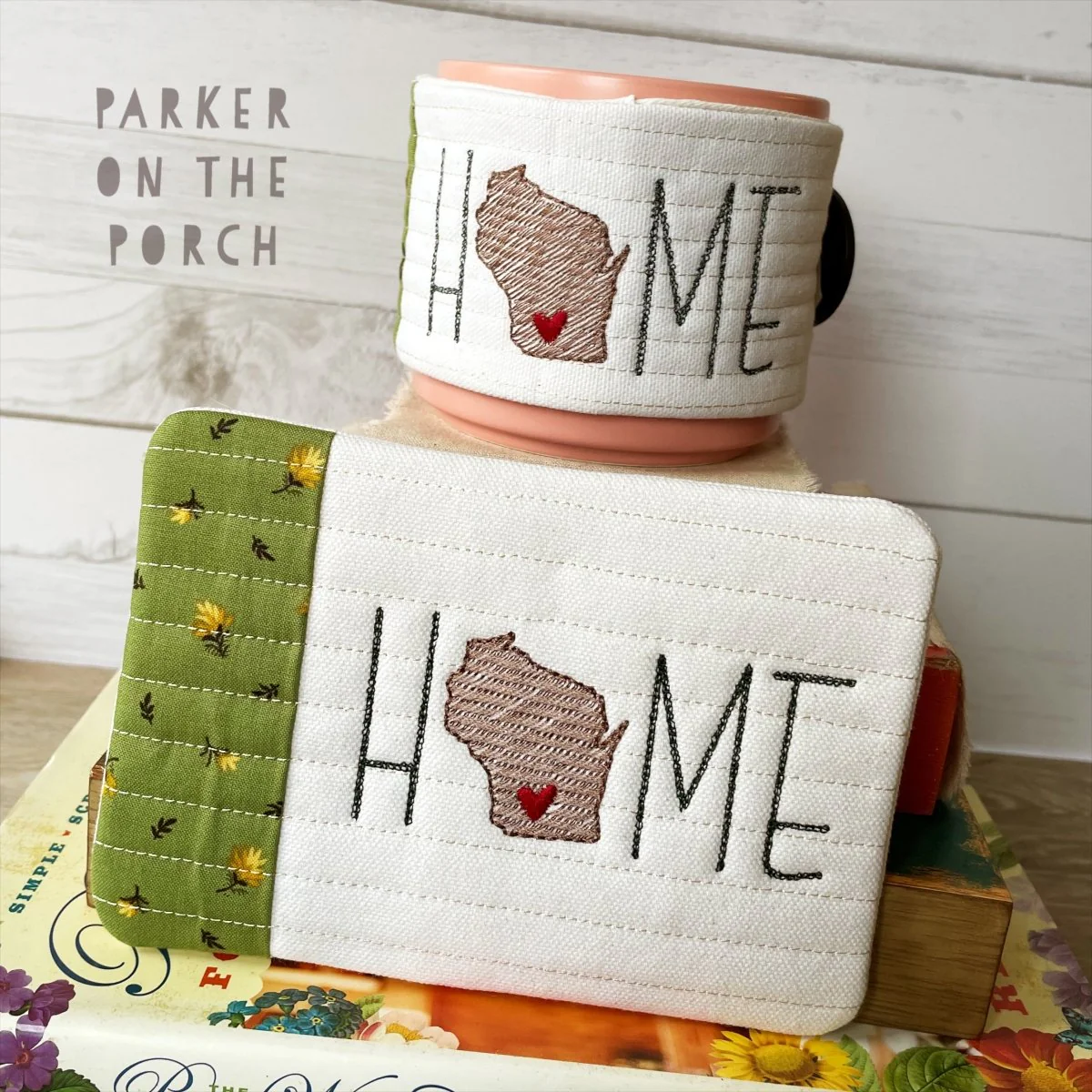 Digital Download - Home State - Mug Rug and Mug Wrap Bundle- Wisconsin