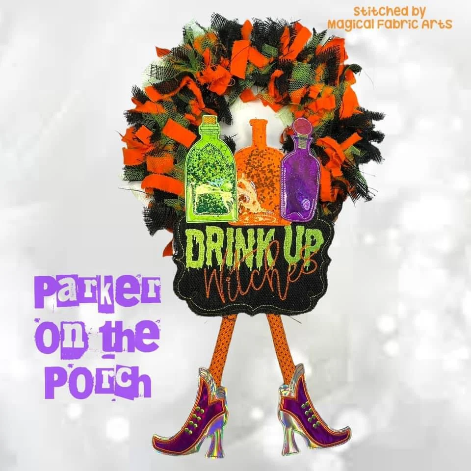 Digital Download- 3D Witch Shoes and Legs- In the Hoop - Image 8