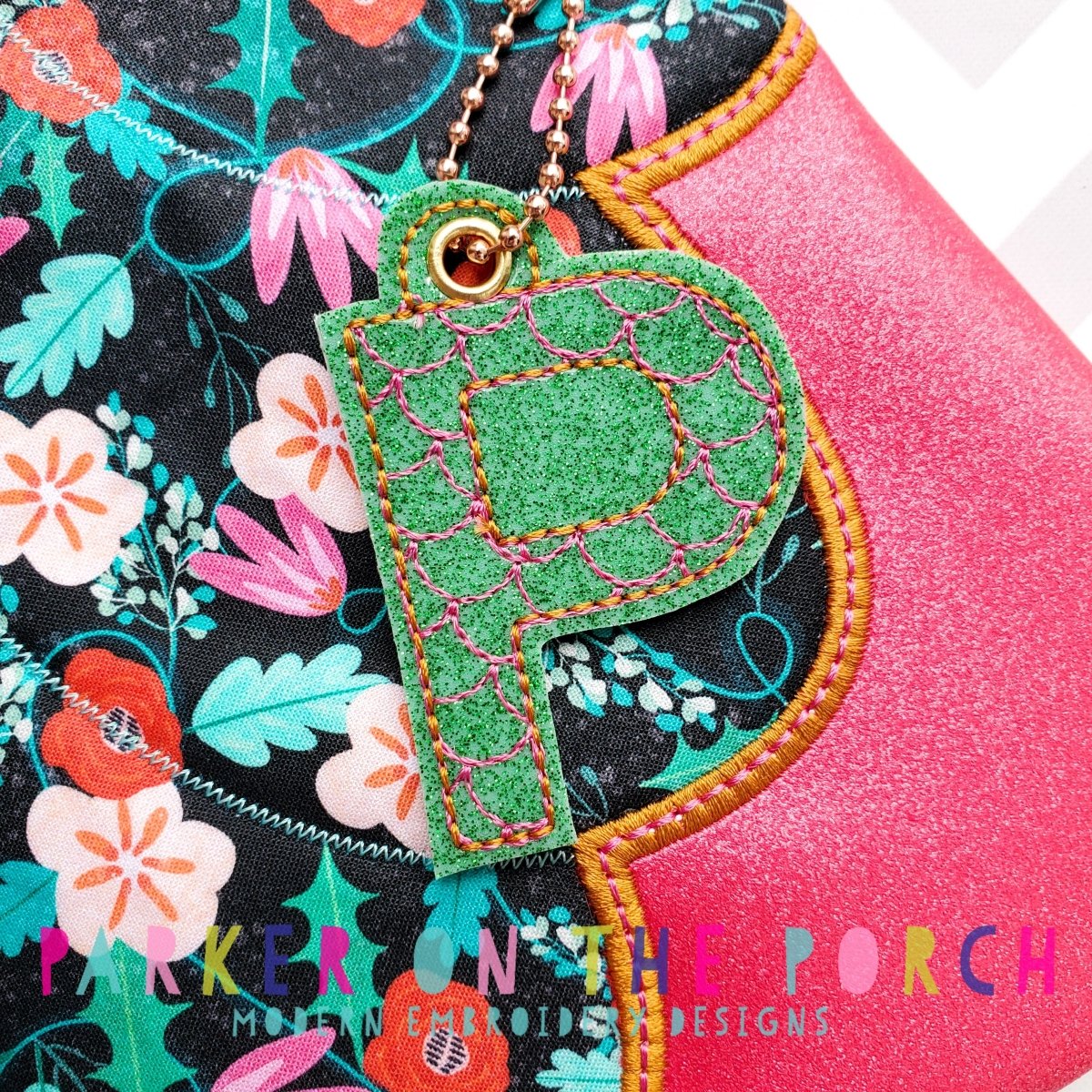 Digital Download- Alpha Mini Monogram Charm - Mermaid Scales - Image 4