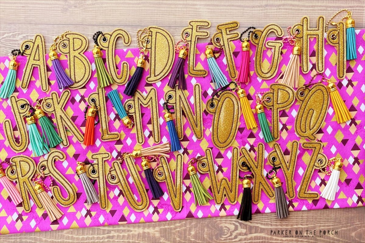 Digital Download - Alpha XL Monogram- Mr. Stretch Chain Stitch Charm Set - Image 3