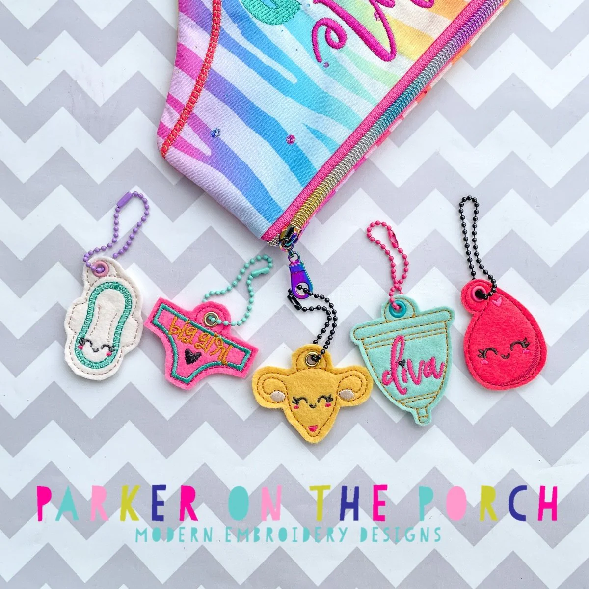 Digital Download - Aunt Flo Charm Set