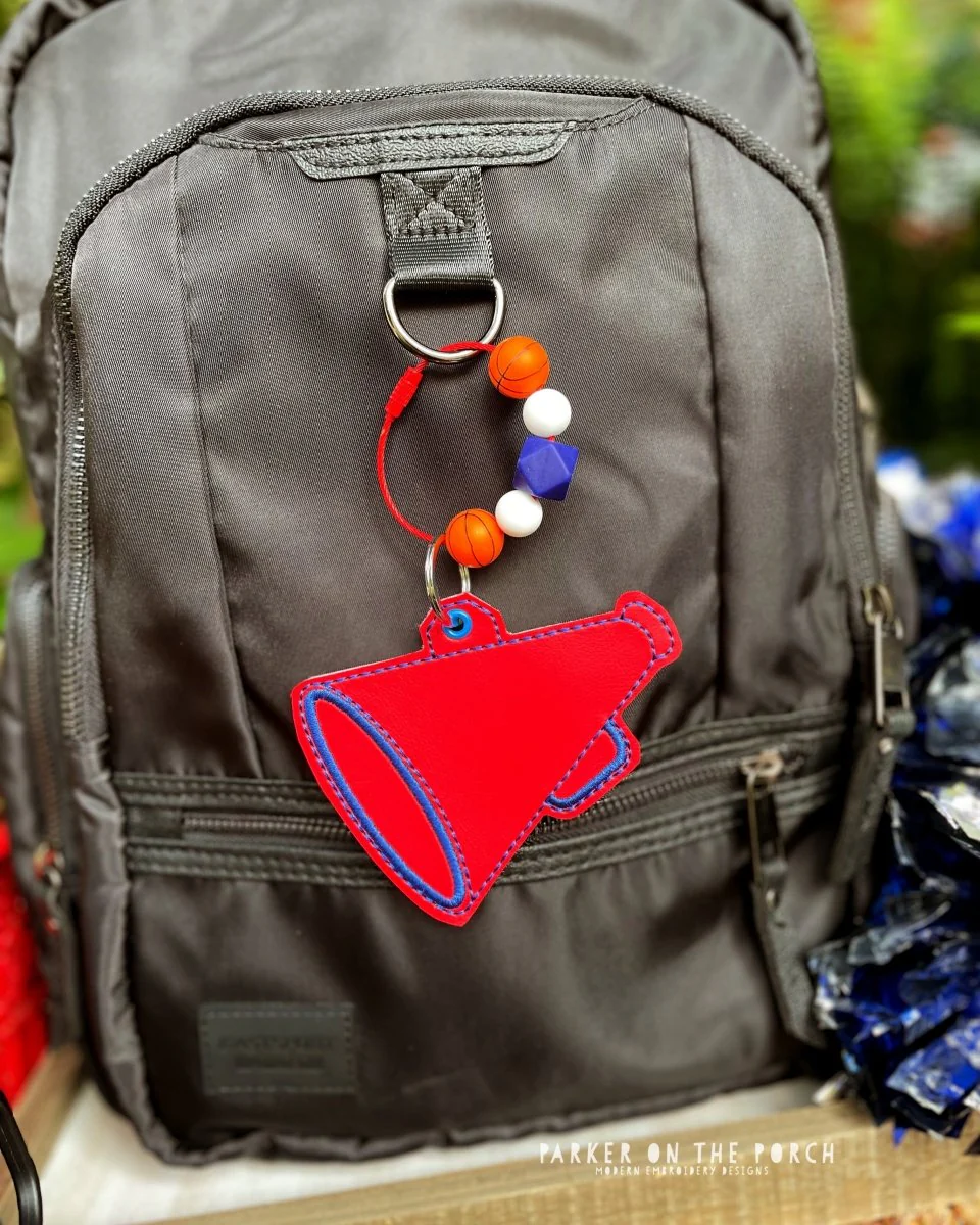Digital Download- Bag Tag- Cheer Megaphone - Image 2