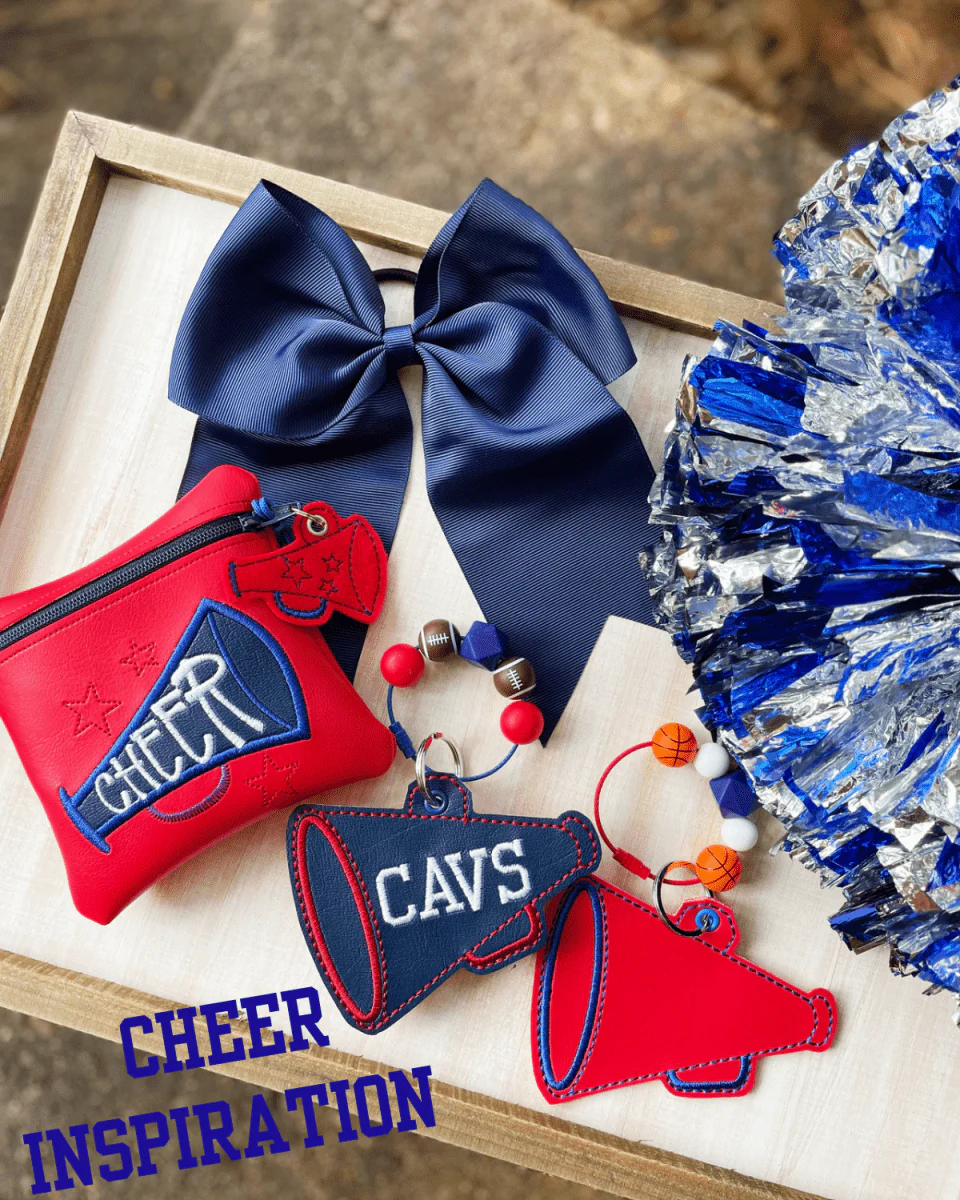 Digital Download- Bag Tag- Cheer Megaphone - Image 3