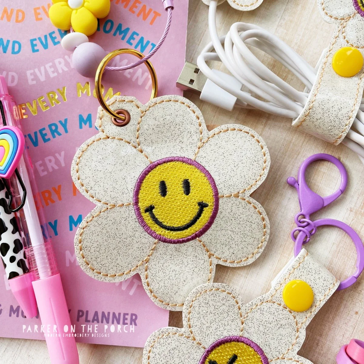Digital Download- Bag Tag- Groovy Daisy