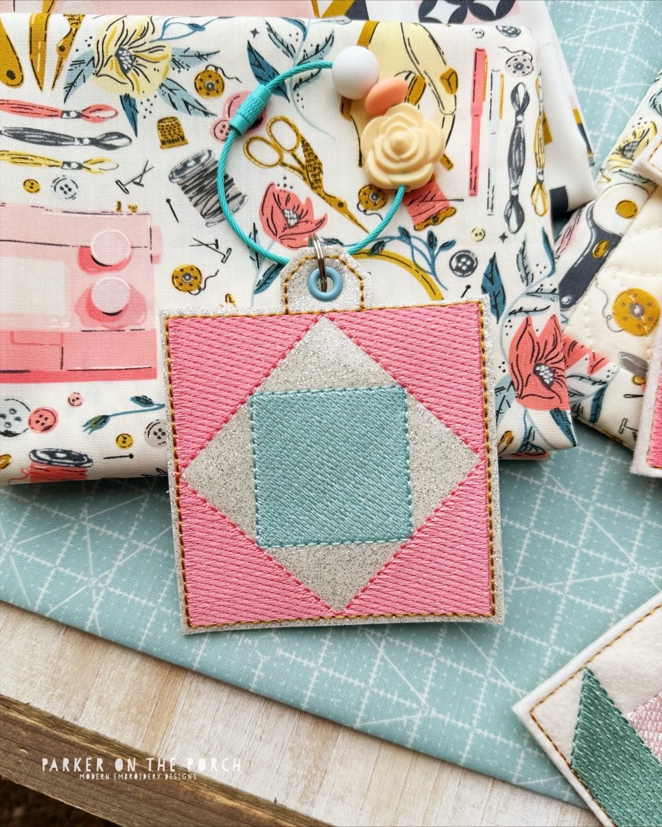 Digital Download- Bag Tag- Quilt Block- Economy Block