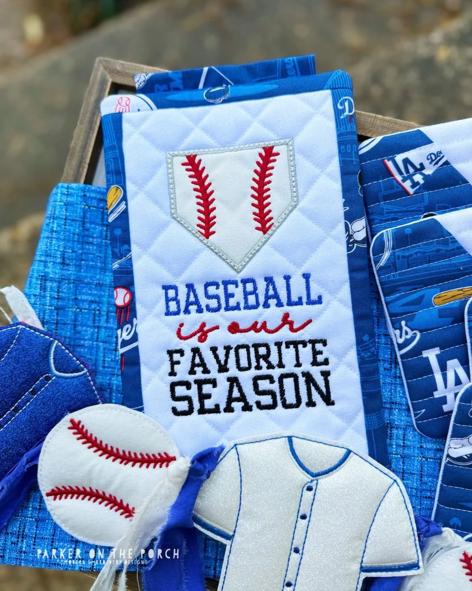 Digital Download - Baseball is our Favorite Season Mini Quilt ( Single Stand )