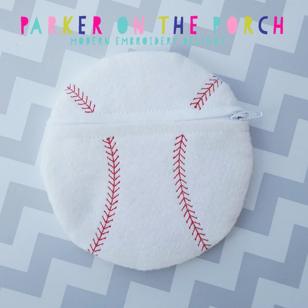 Digital Download - Size 3 - Baseball - Softball Zipper Bag