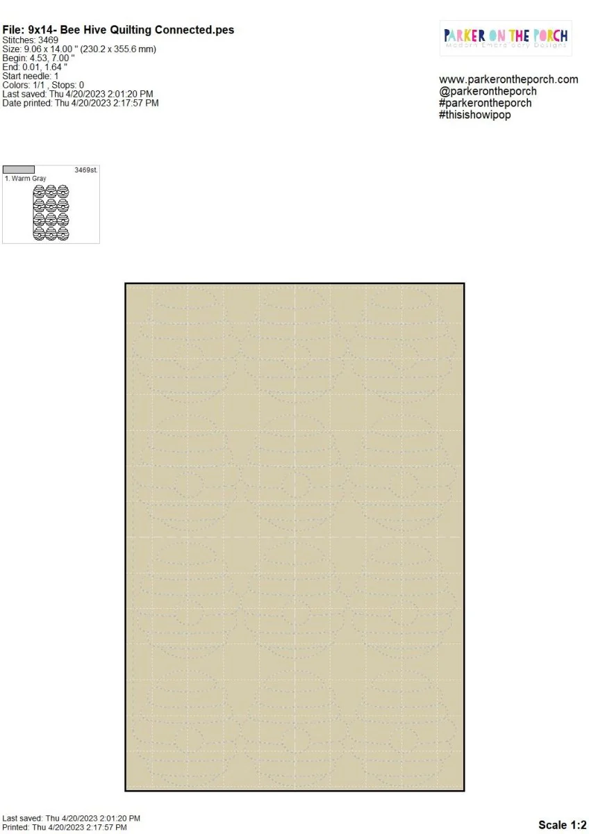 Digital Download- Bee Hive Quilting - Image 9