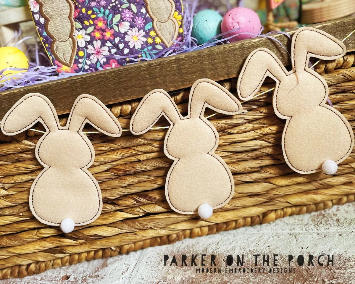 Digital Download - Bunny Butt Puff Banner