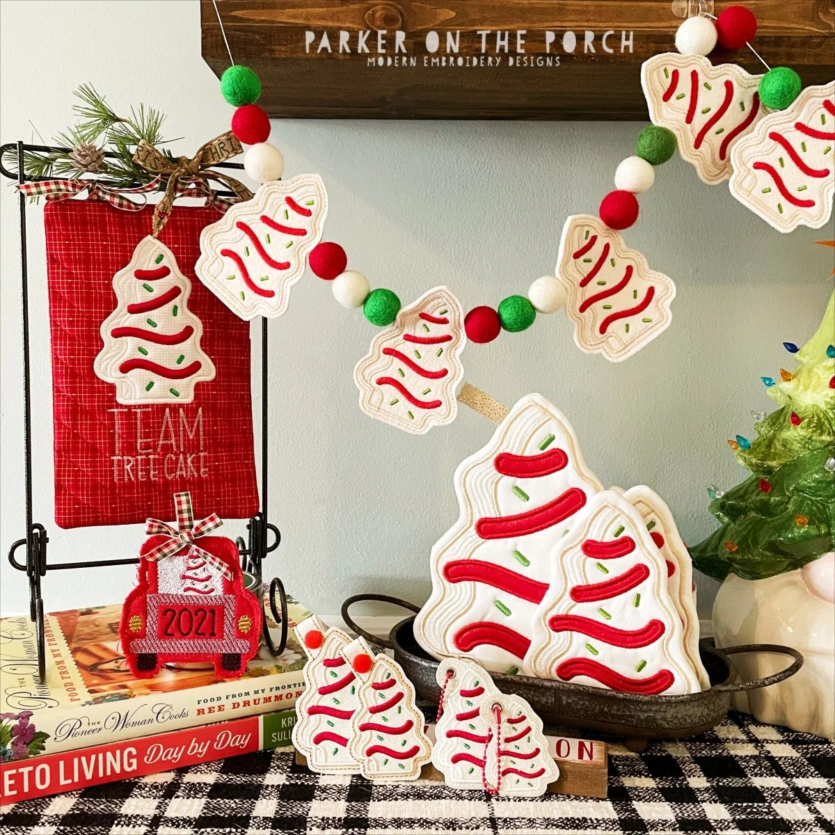 Digital Download- Cake Tree Collection- Cake Tree Banner Set - Image 2