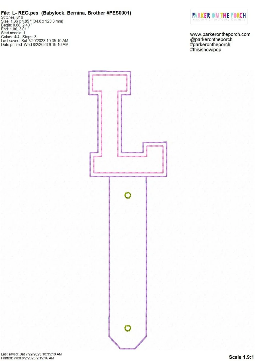 Digital Download- Cord Keeper 2.0 - Squad Monogram - Image 14