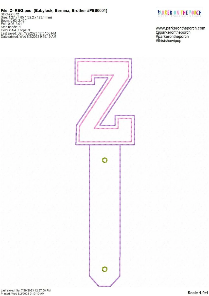 Digital Download- Cord Keeper 2.0 - Squad Monogram - Image 28