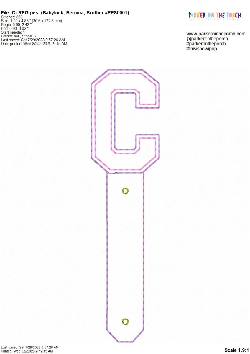 Digital Download- Cord Keeper 2.0 - Squad Monogram - Image 5