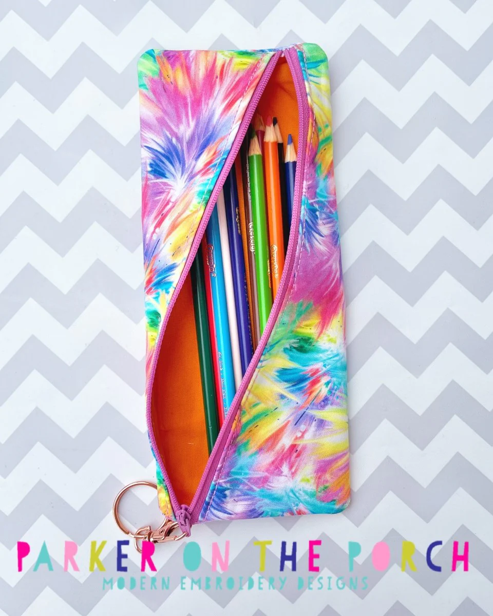 Digital Download- Diagonal Pencil Case Zipper Bag - Image 3