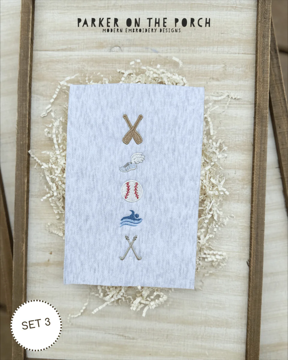 Digital Download- Embroidery Fill - Micro Sports- Set 3