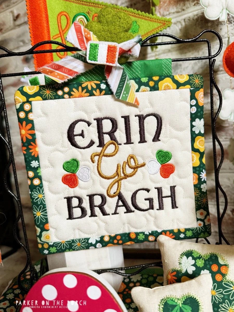 Digital Download - Erin Go Bragh Mini Quilt( SQUARE Single Stand ) - Image 2