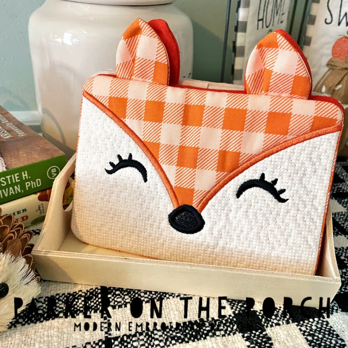 Digital Download- Fox Mug Rug - Image 3