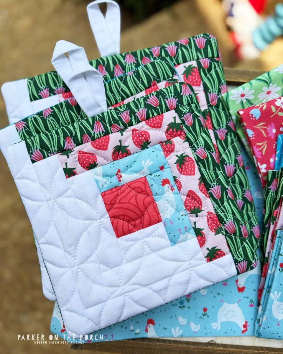 Digital Download - FPP Log Cabin- Hot Pad