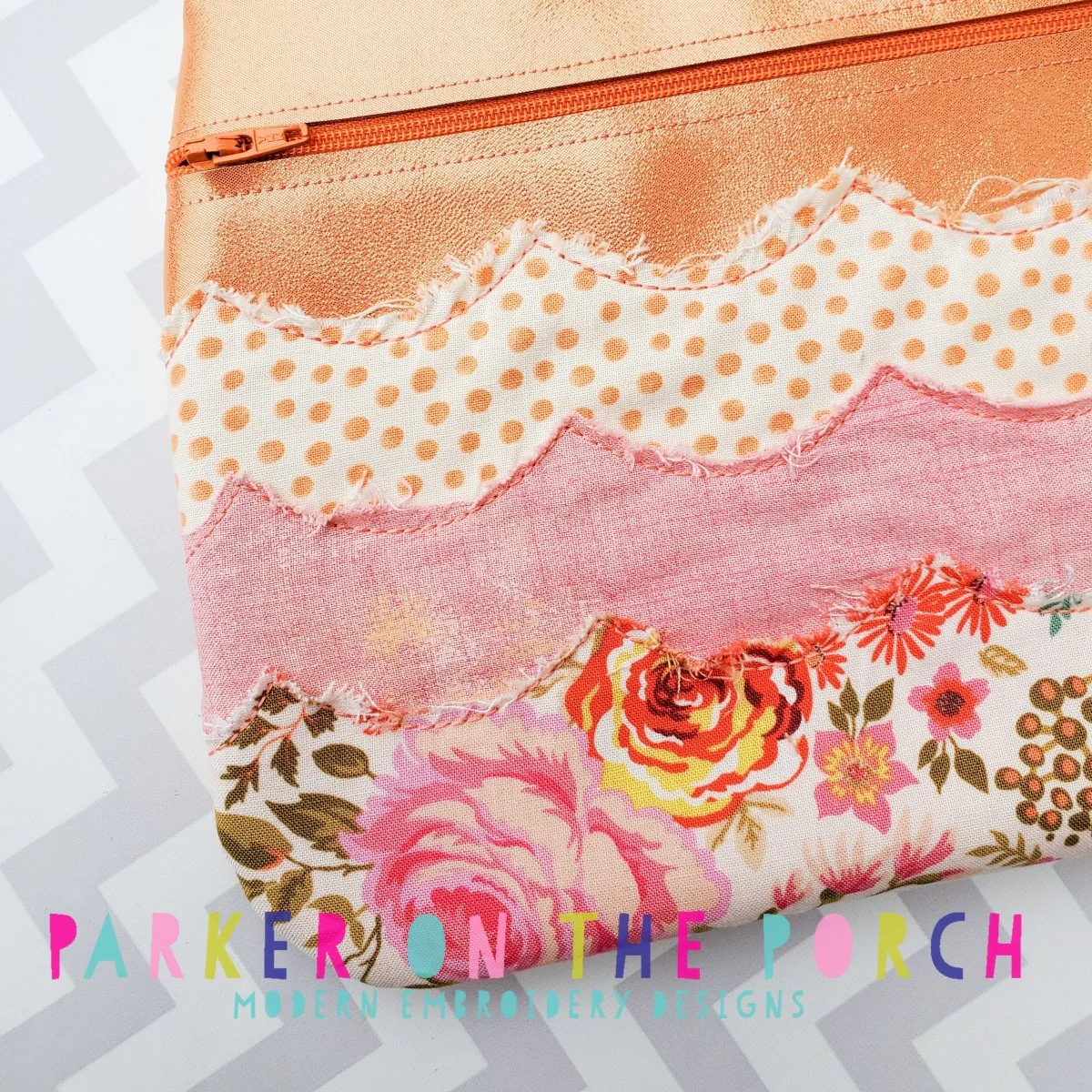 Digital Download- Front Zip- Scallop Zipper Bag - Image 3