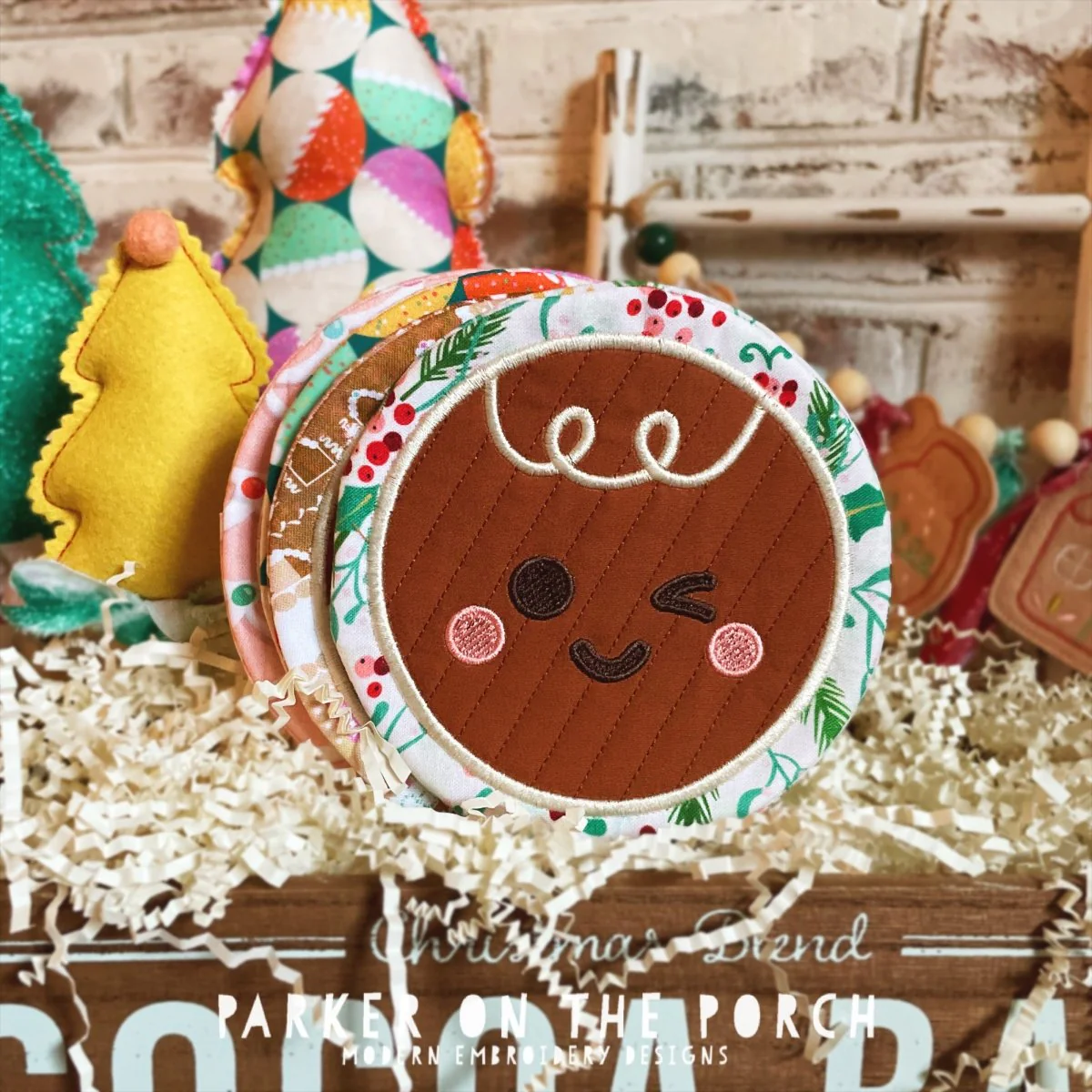 Digital Download - Gingerbread Cookies Collection- Coasters - Image 3