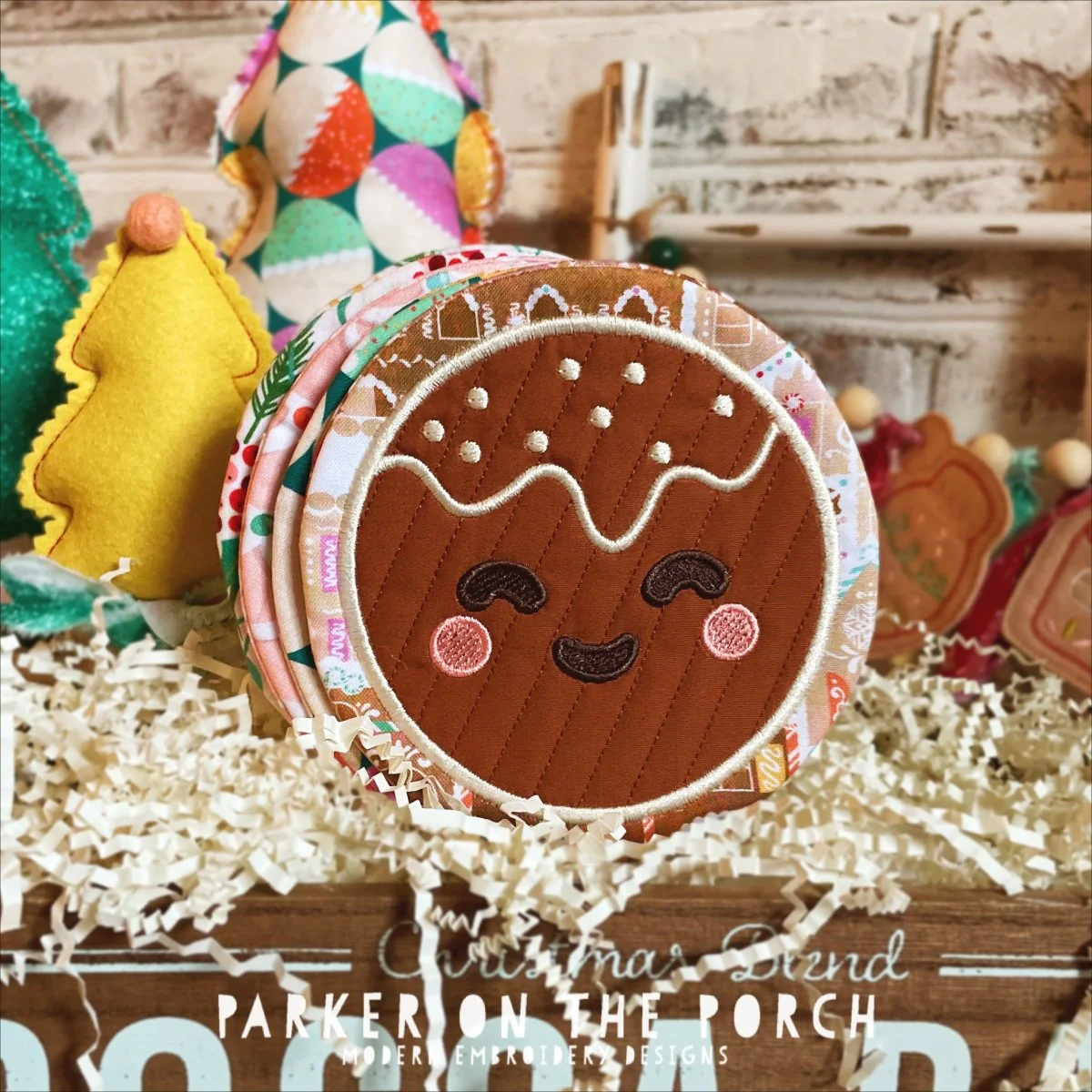 Digital Download - Gingerbread Cookies Collection- Coasters - Image 4