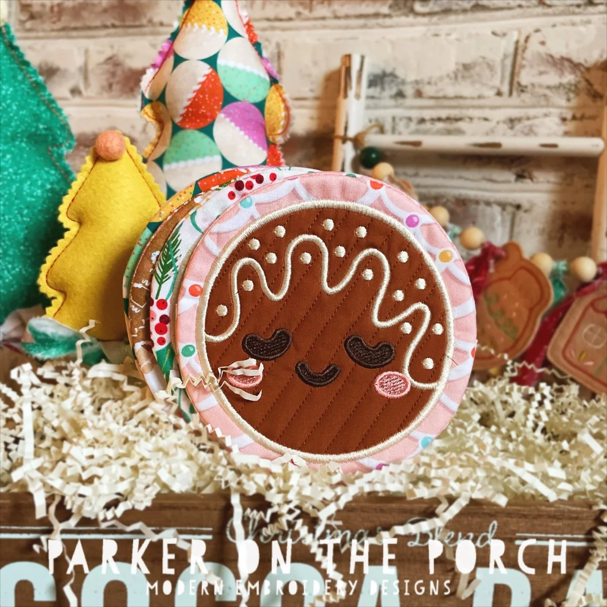 Digital Download - Gingerbread Cookies Collection- Coasters - Image 5
