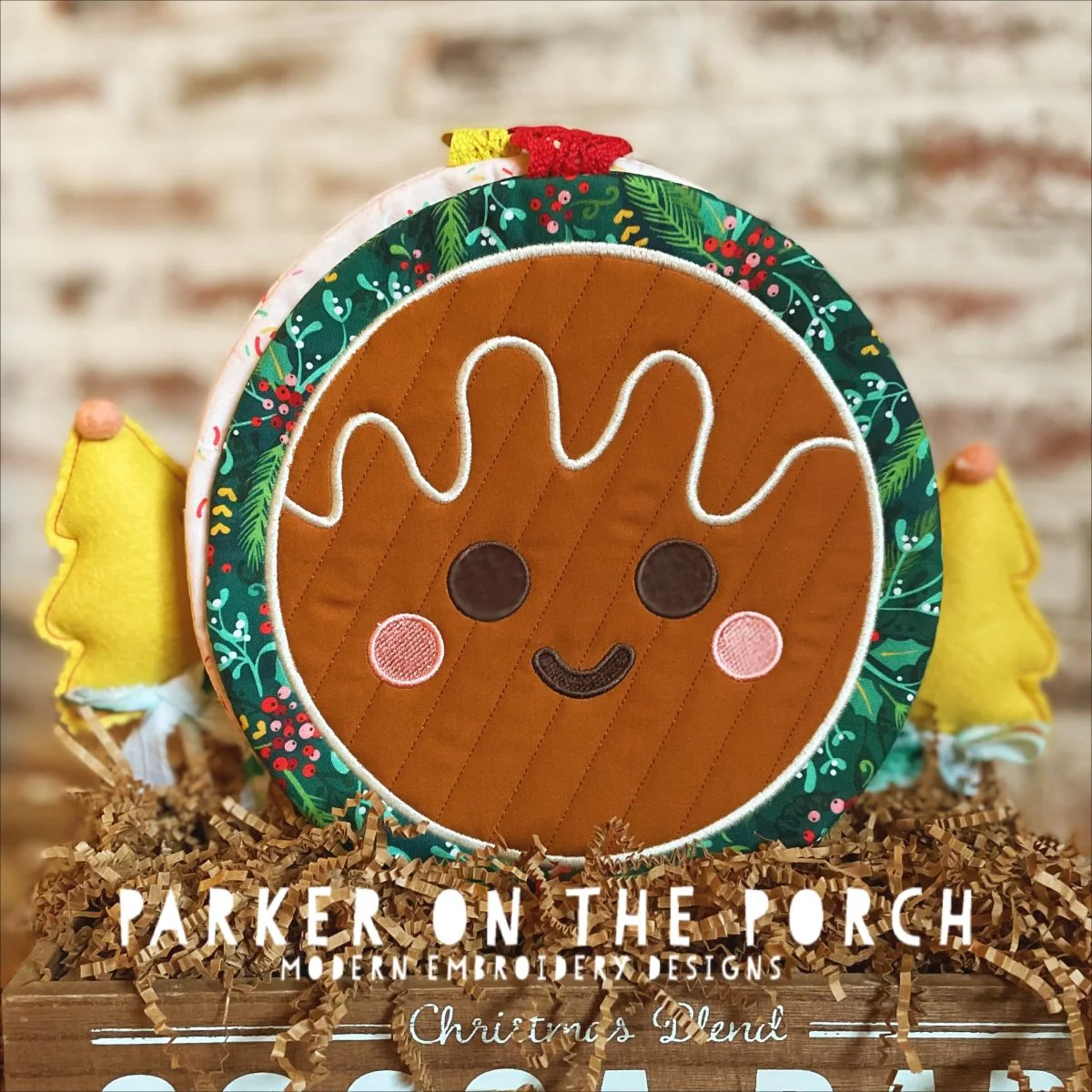 Digital Download - Gingerbread Cookies Collection- Hot Pads - Image 5
