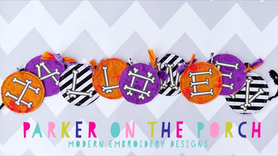 Digital Download- Halloween Vibes Collection-  Halloween Bone Banner Set - Image 4