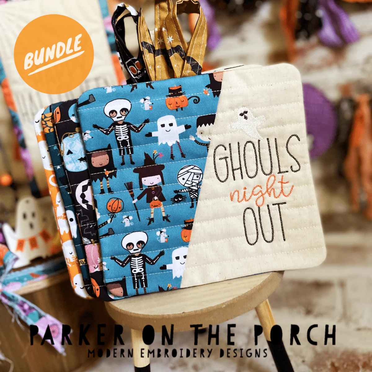 Digital Download - Halloween Vibes Collection- HOT PAD - BUNDLE