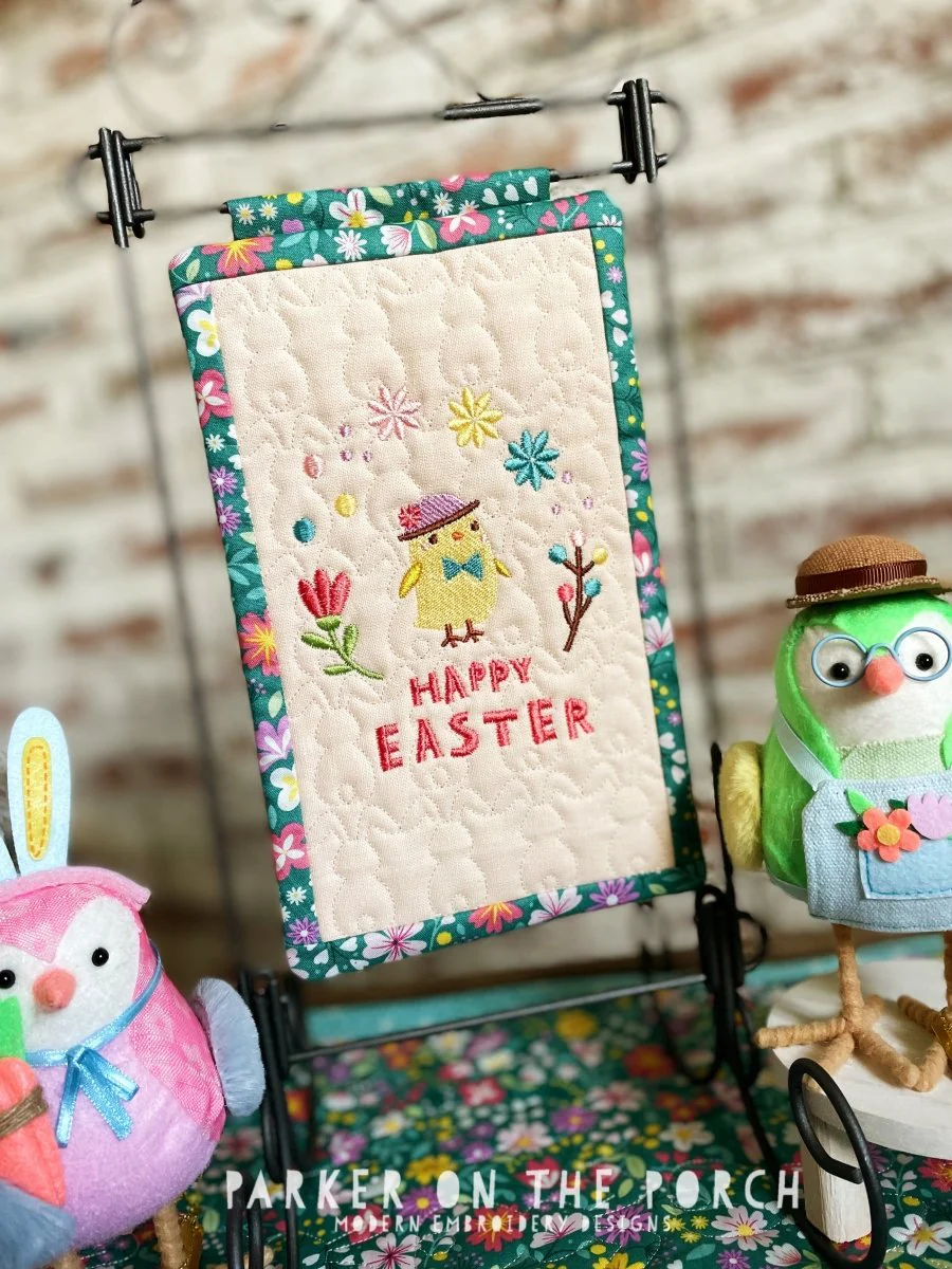 Digital Download - Happy Easter Mini Quilt ( Single Stand )