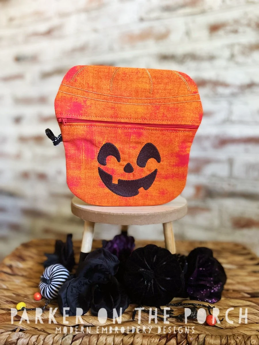 Digital Download- Happy Halloween Pail Zipper Bag - BUNDLE - Image 3