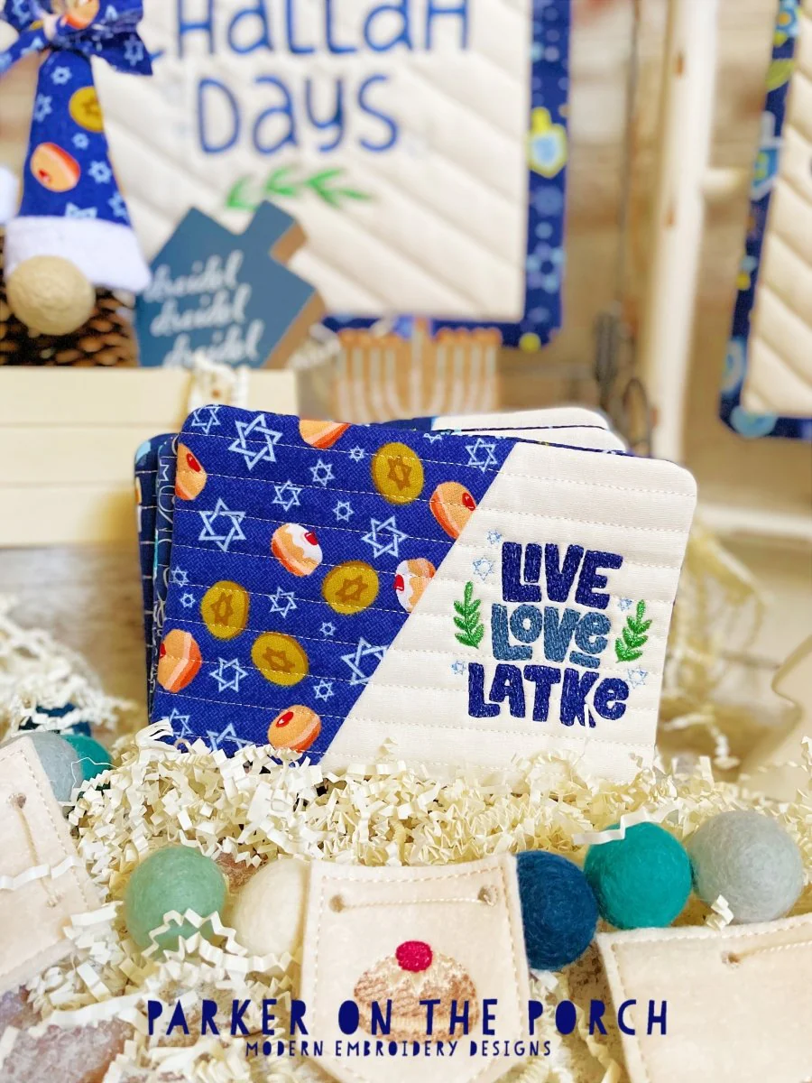 Digital Download - Happy Hanukkah Collection - Mug Rug - BUNDLE - Image 4
