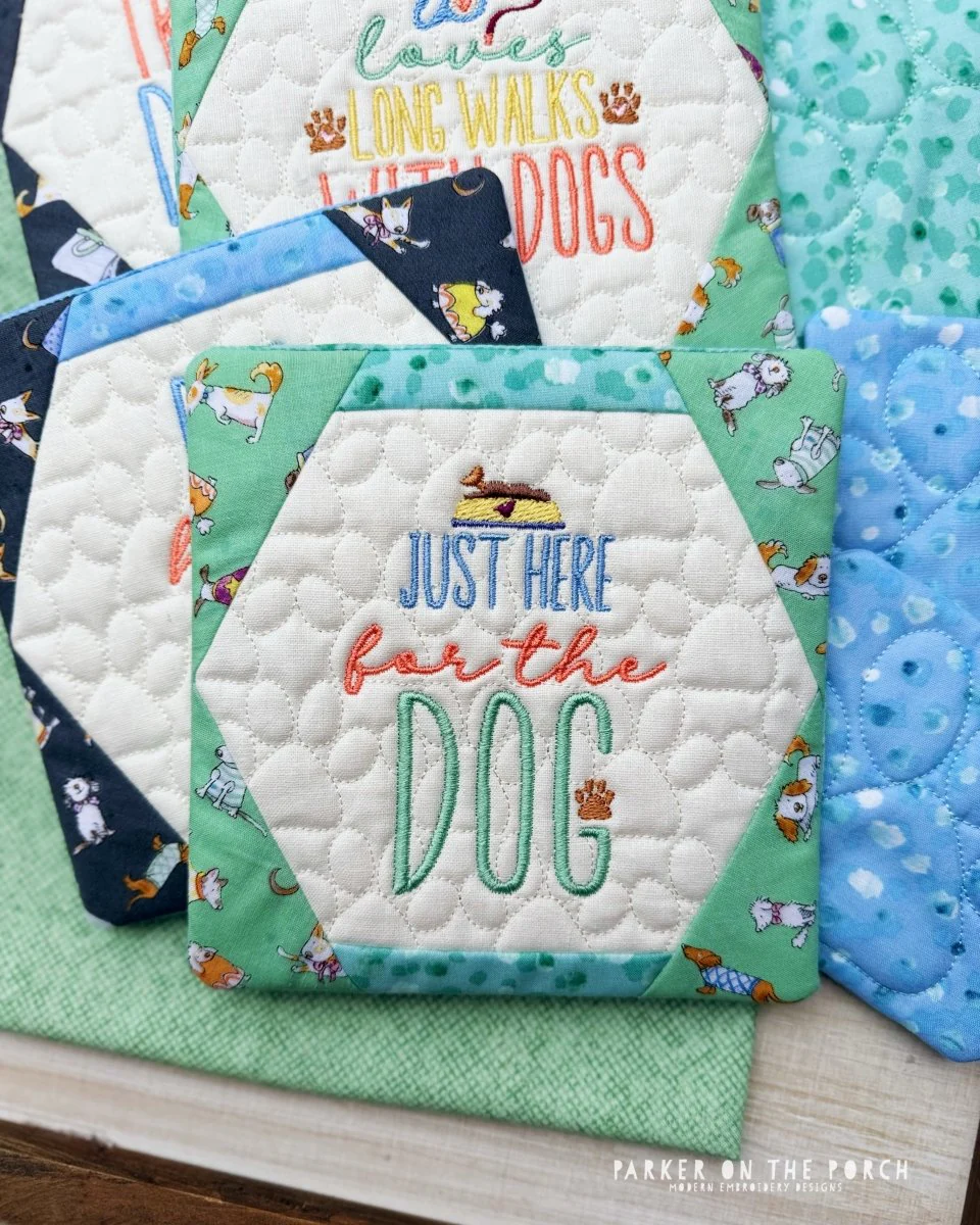 Digital Download - Here for the Dogs Coaster - BUNDLE - Image 2