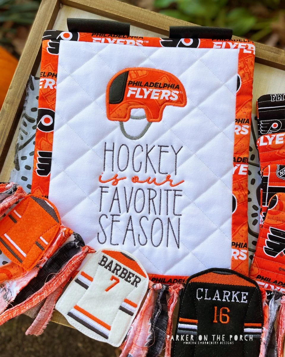 Digital Download - Hockey is our Favorite Season Mini Quilt ( Single Stand )