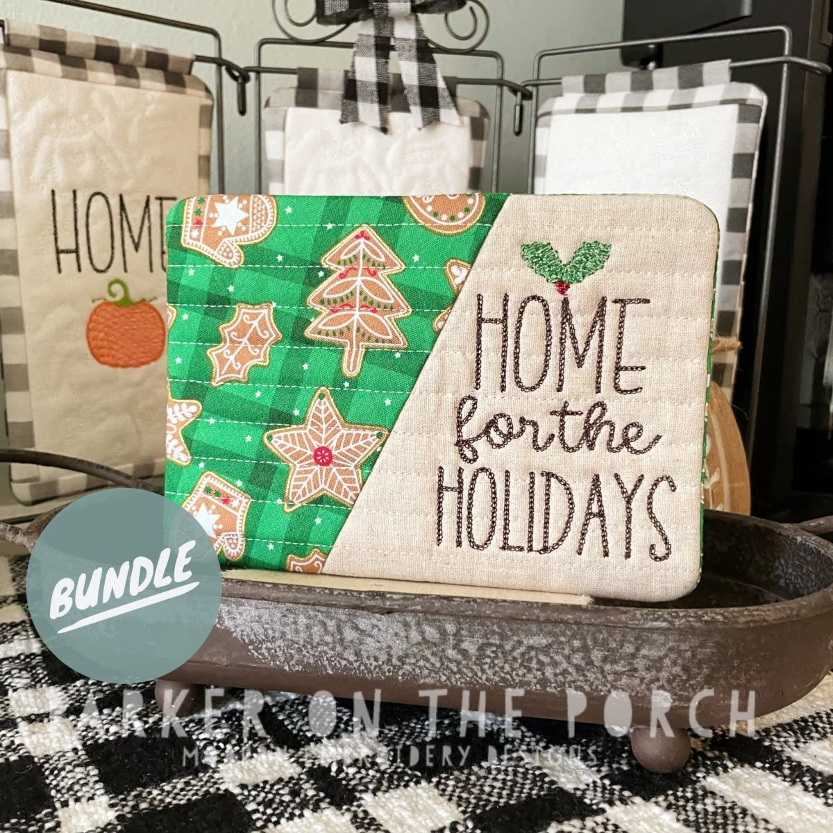 Digital Download - Home for the Holidays Collection - Mug Rug - BUNDLE