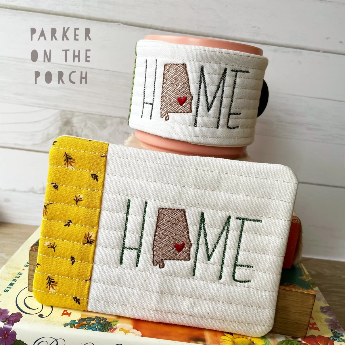 Digital Download - Home State - Mug Rug and Mug Wrap Bundle- Alabama