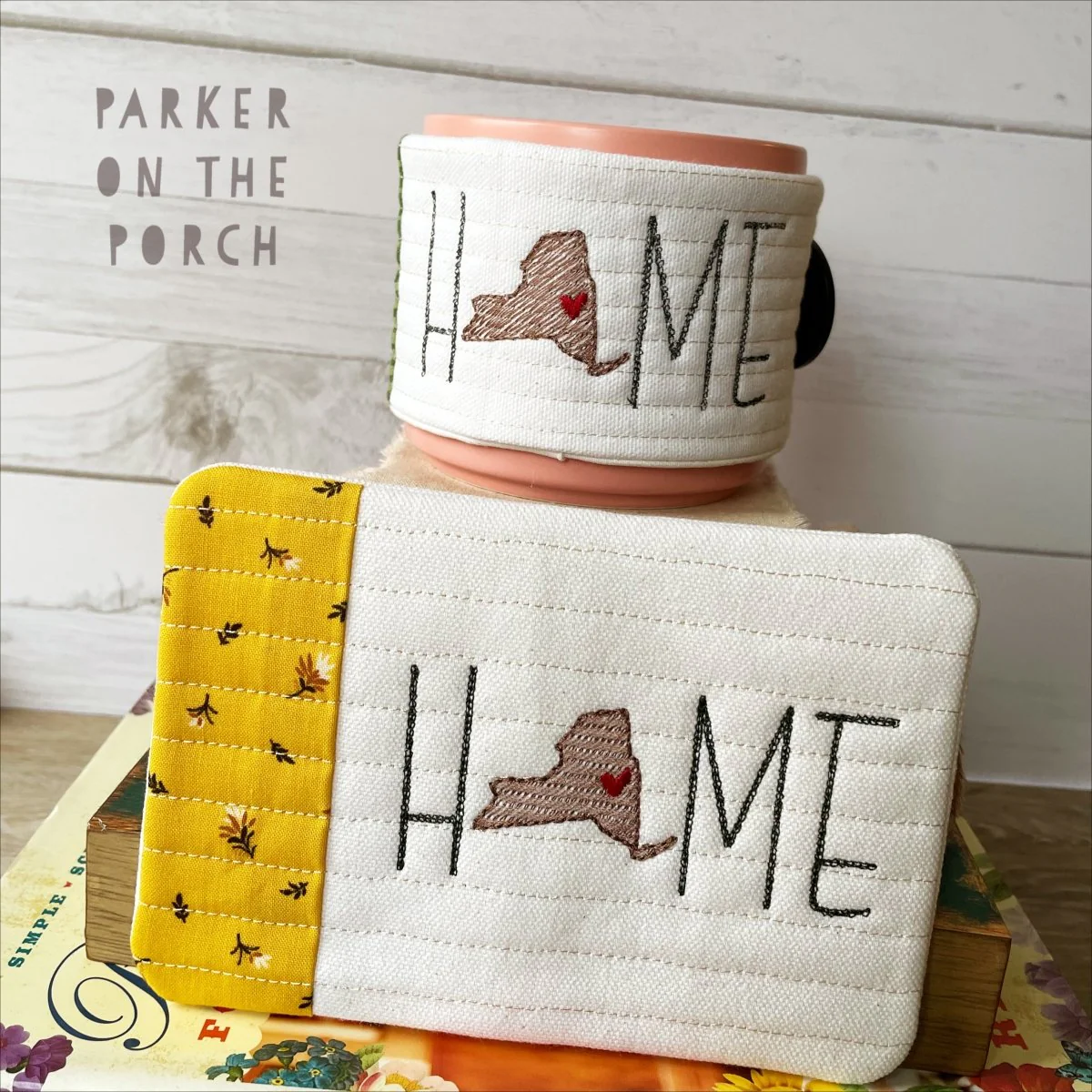 Digital Download - Home State - Mug Rug and Mug Wrap Bundle- New York
