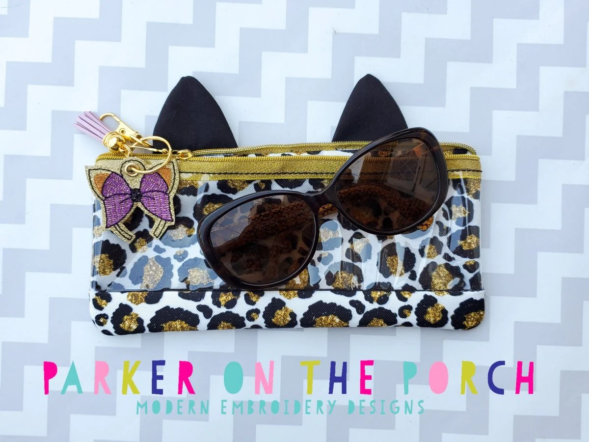 Digital Download - Kitty Top Zip Zipper Pencil Bag and Charm Bundle - Image 3