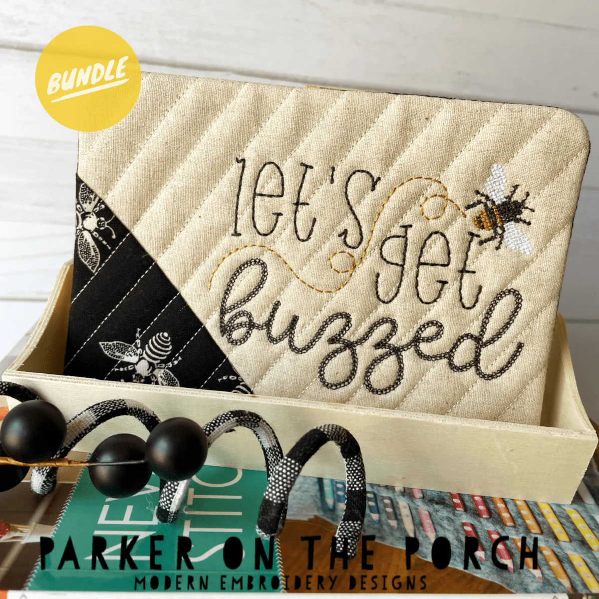 Digital Download - Let's Get Buzzed Collection - Mug Rug BUNDLE