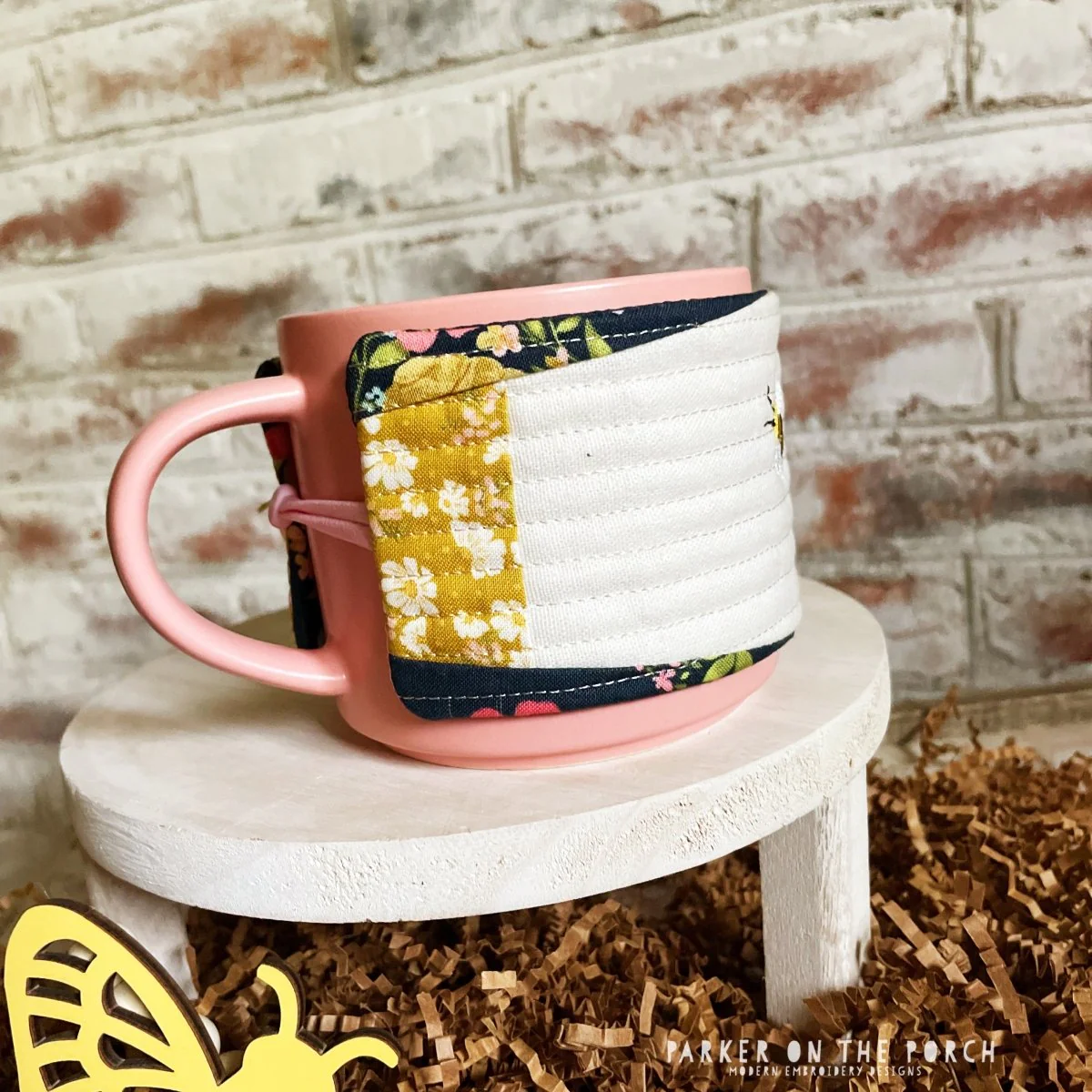 Digital Download - Local Honey - Mug Rug and Mug Wrap Bundle- FPP - Image 4