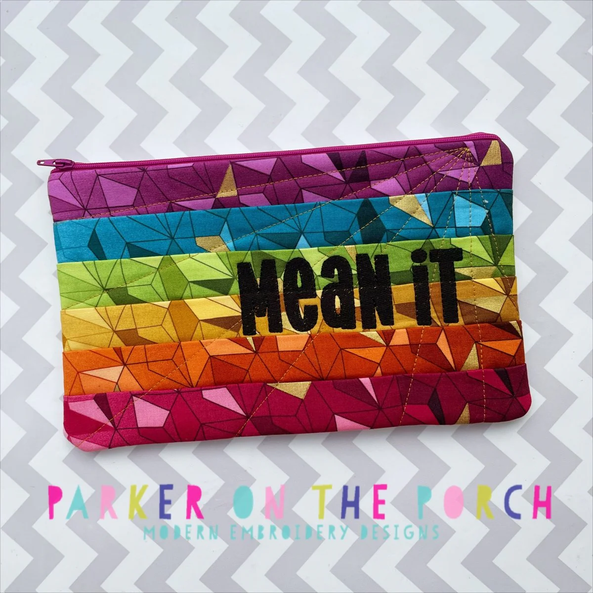 Digital Download - Love you, Mean it Top Zip Zipper Bag Set - Image 2