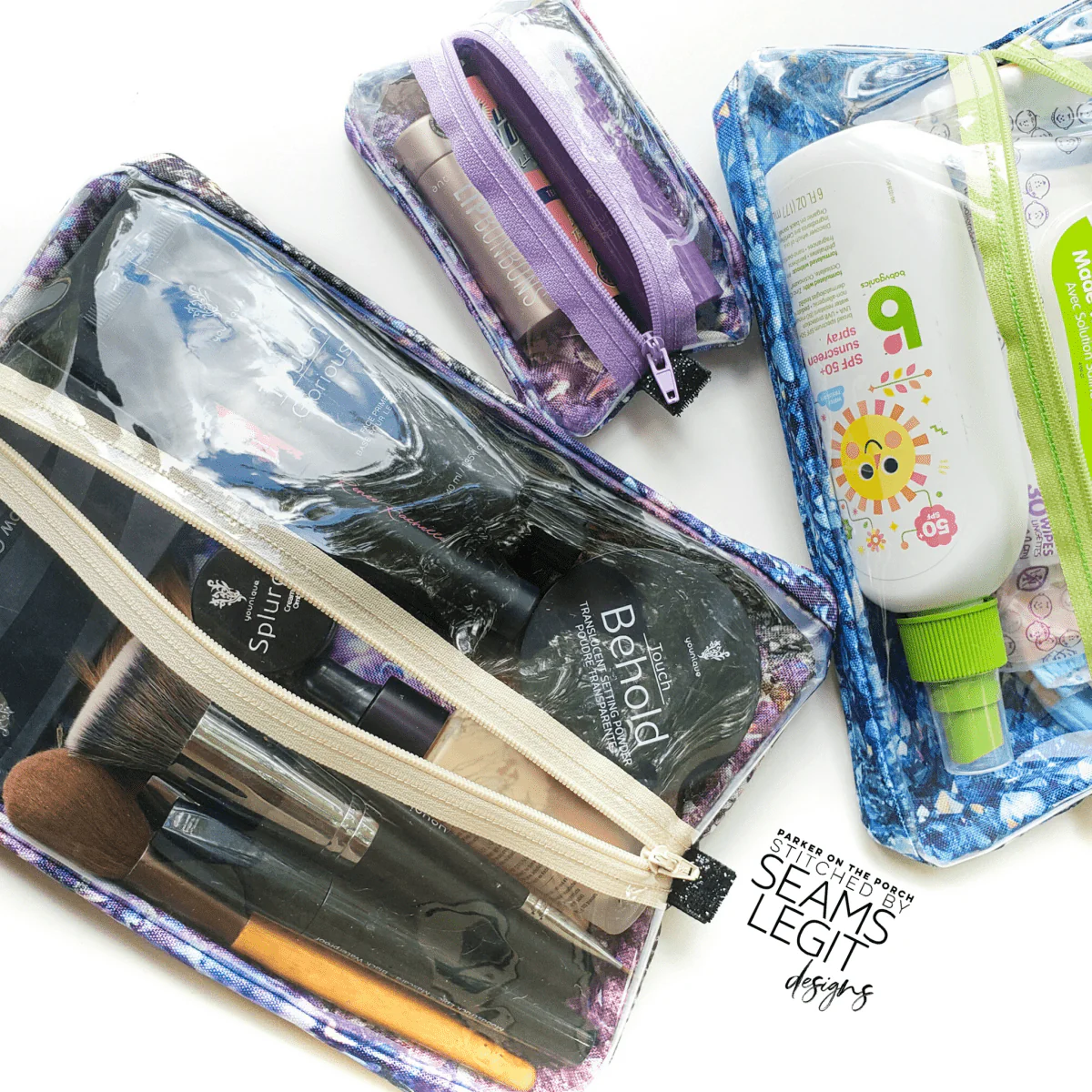 Digital Download - Size 3 - Make-Up Stash Zipper Bag - Image 4