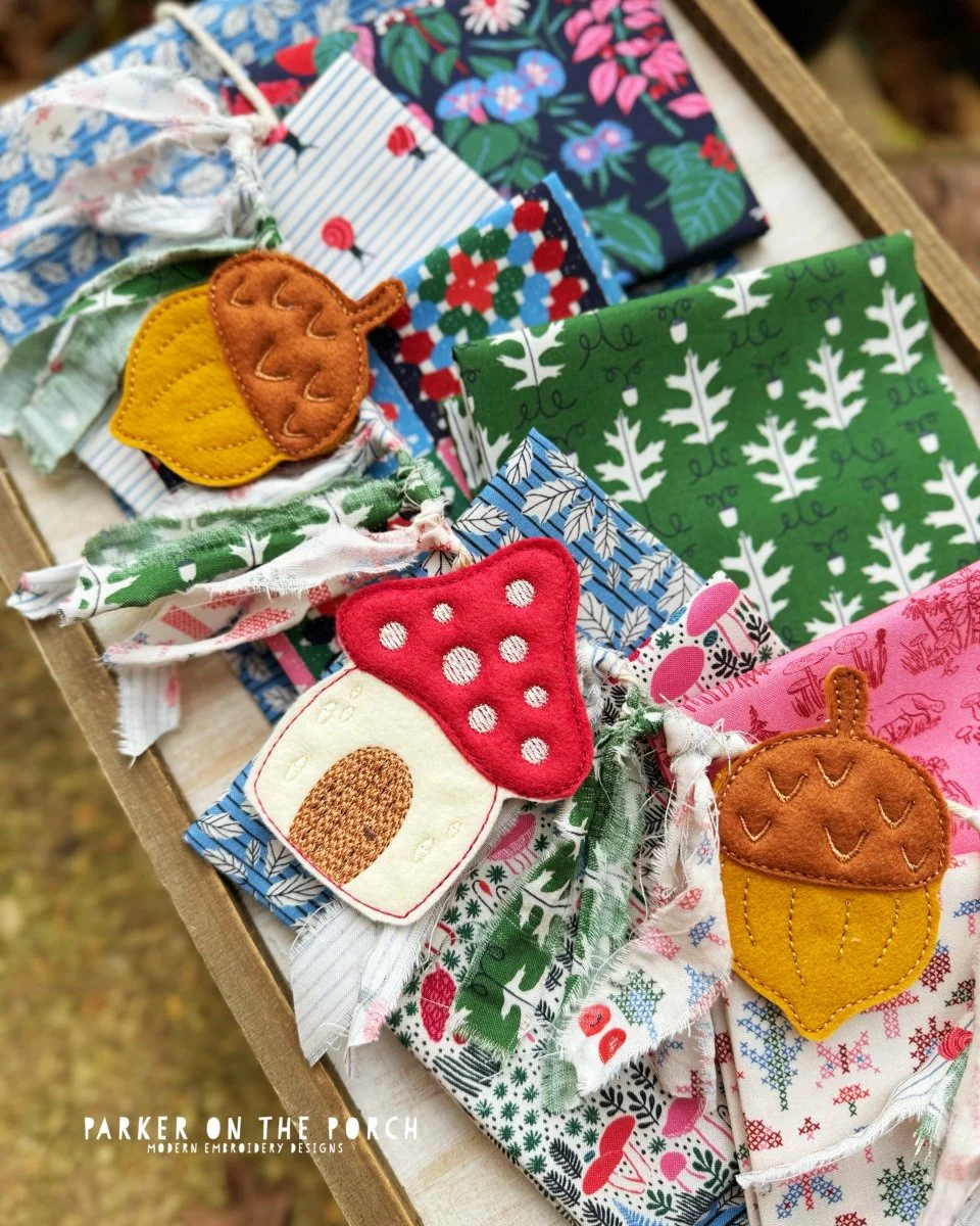 Digital Download - Mushroom and Acorn Puff Banner BUNDLE - Image 2