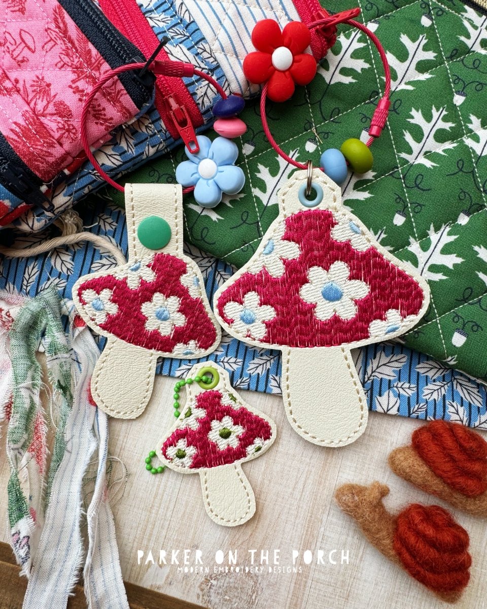 Digital Download- Mushroom, Snaptab & Charm -  BUNDLE