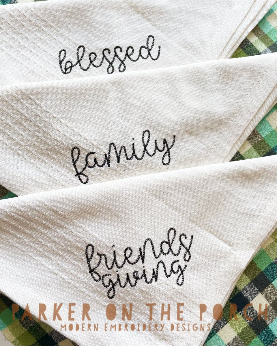 Digital Download- Napkin Template - Fall and Thanksgiving Phrases - Image 4