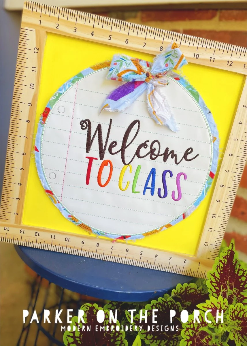Digital Download- Notebook Paper Door Hanger - Banner - Welcome to Class