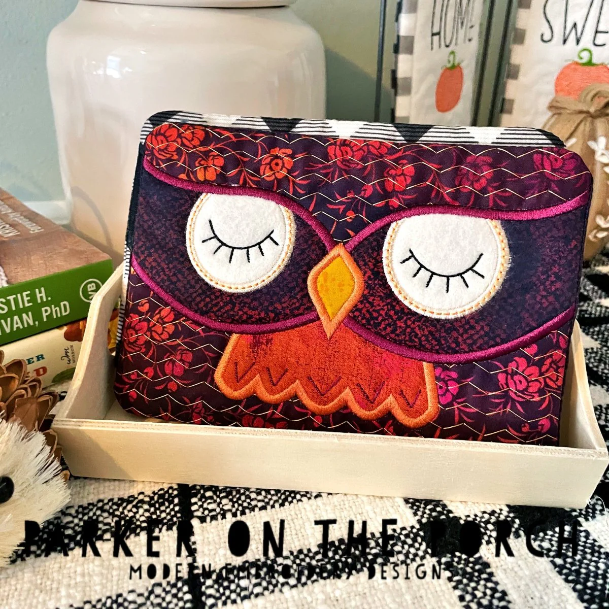 Digital Download - Owl Mug Rug - Image 3