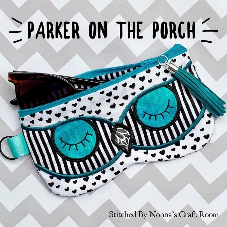 Digital Download- Owl Sunglass Top Zip Zipper Bag - Image 5
